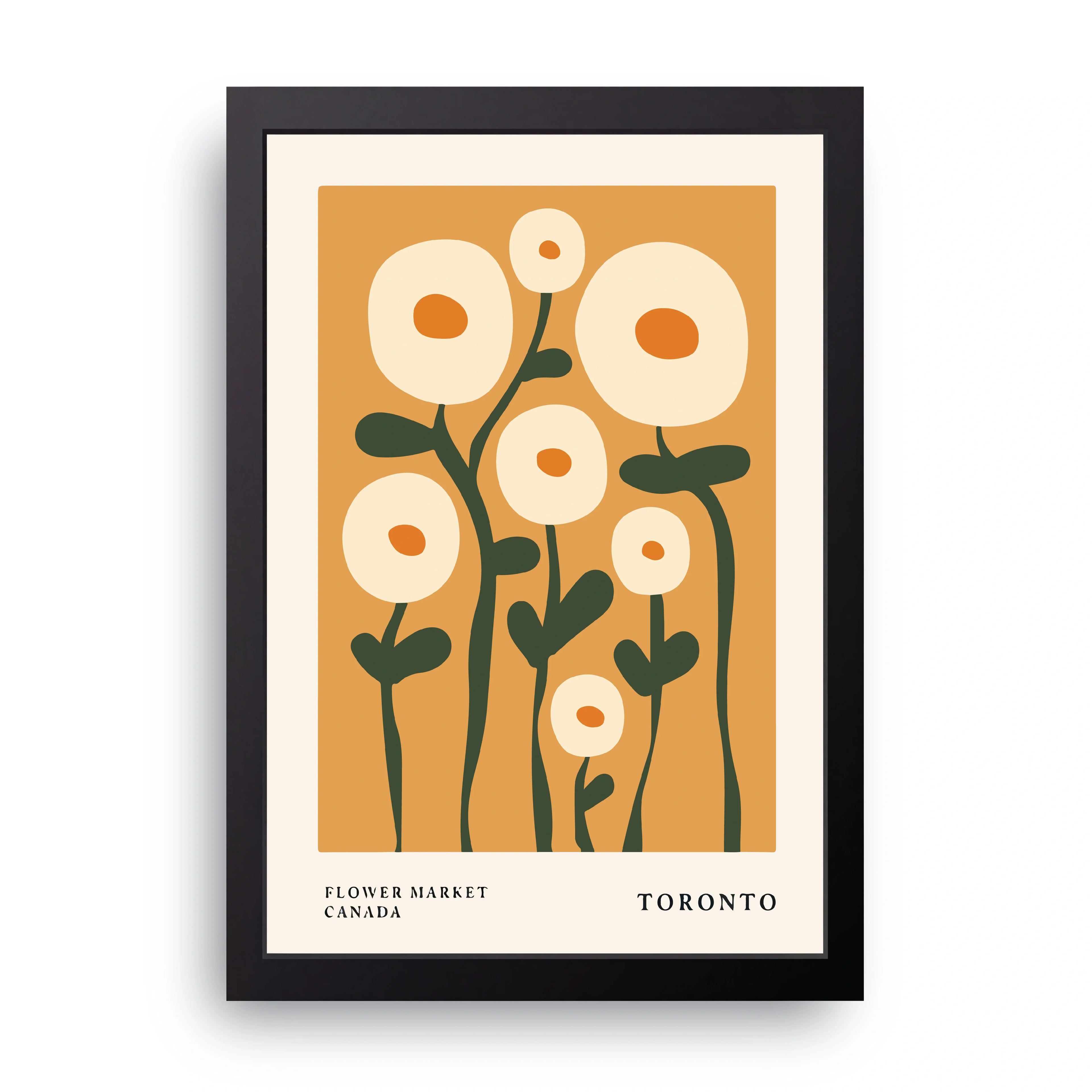 Daisy Garden Toronto framed wall art print — HIBR
