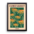 Flower Market London framed wall art print — HIBR