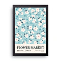Flower Market Kyoto framed wall art print — HIBR