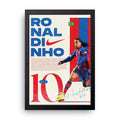 Ronaldinho framed wall art print — HIBR