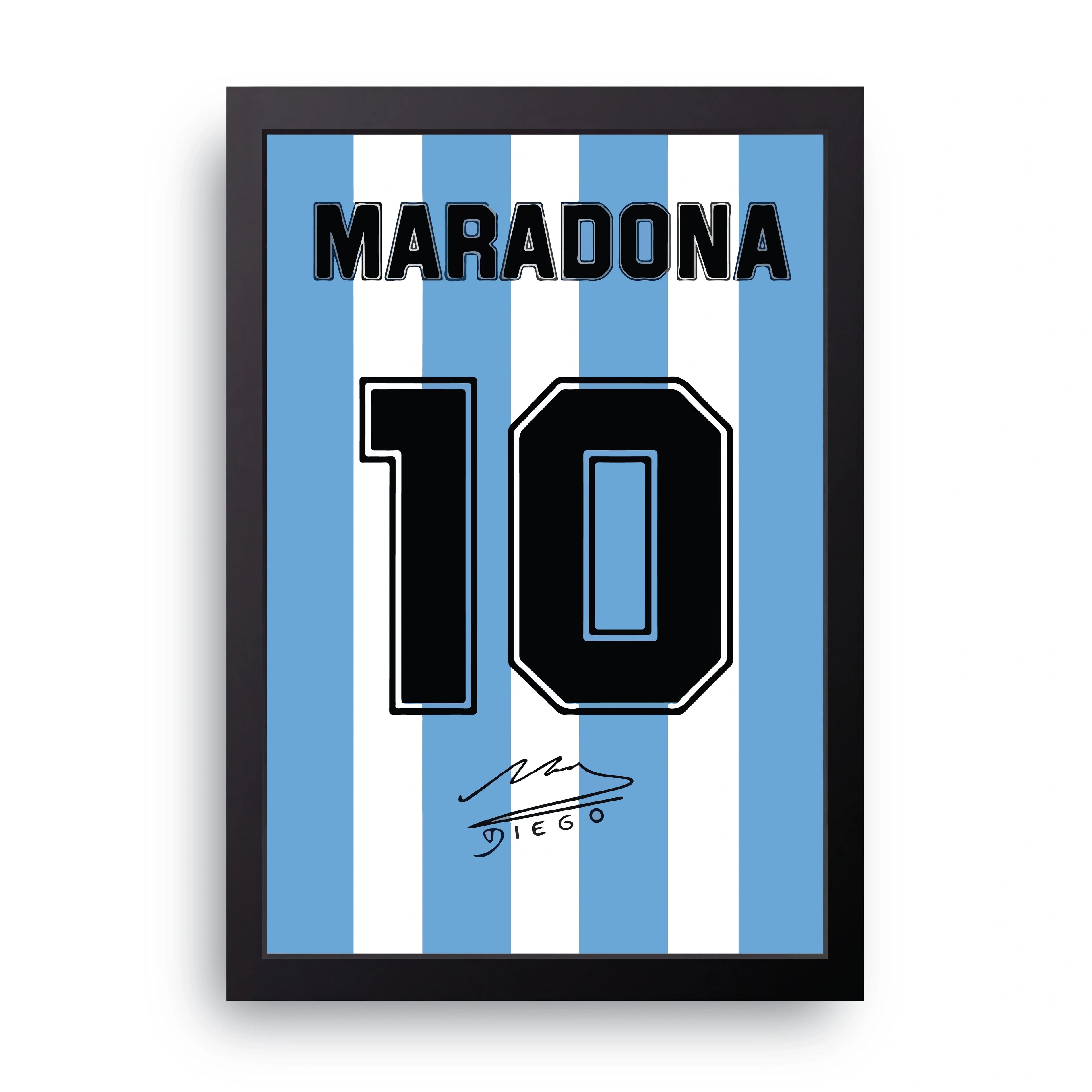 Maradona framed wall art print — HIBR