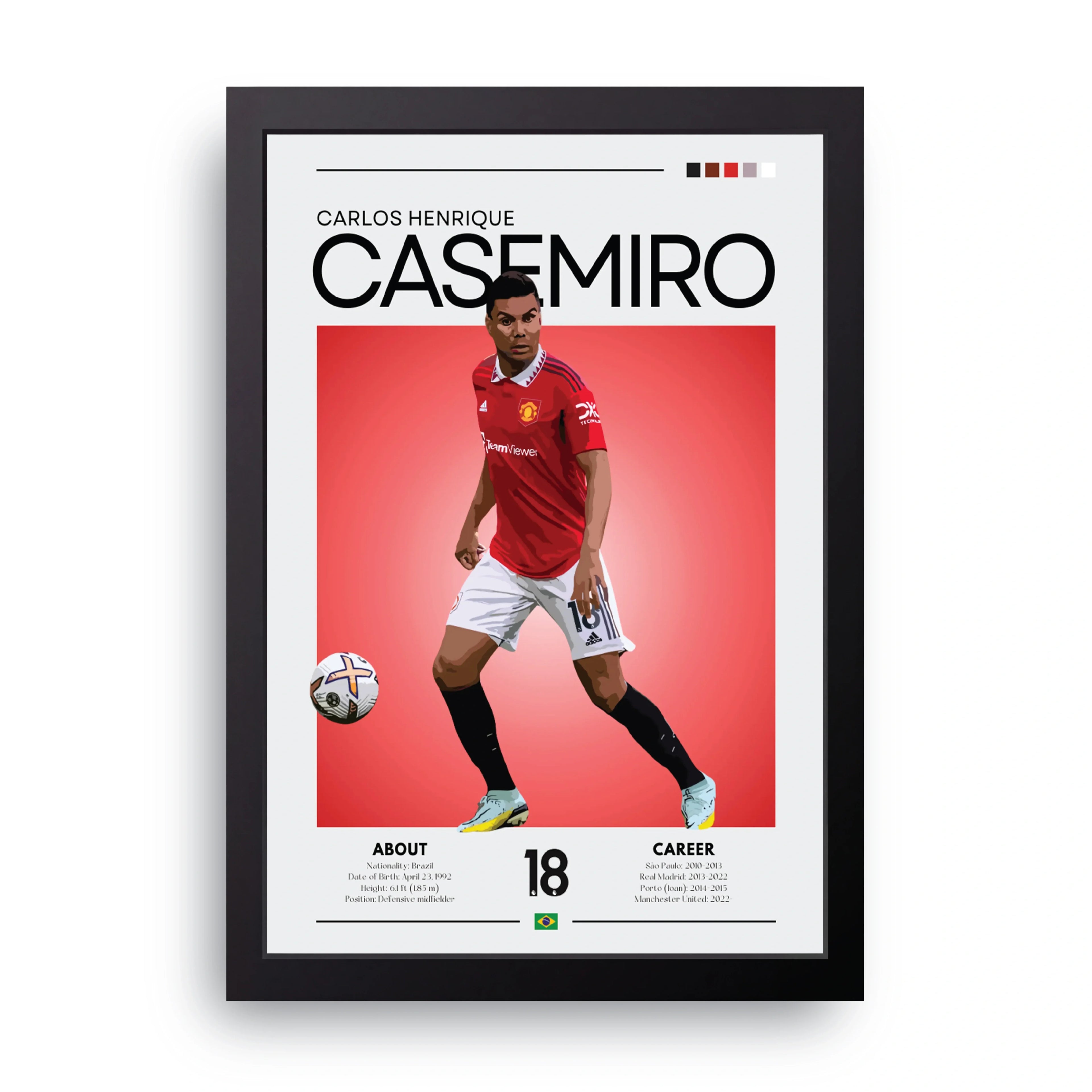 Casemiro framed wall art print — HIBR
