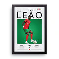 Rafael Leao framed wall art print — HIBR
