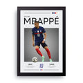 Kylian Mbappe framed wall art print — HIBR
