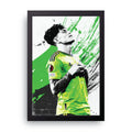 Green Goalkeeper framed wall art print — HIBR