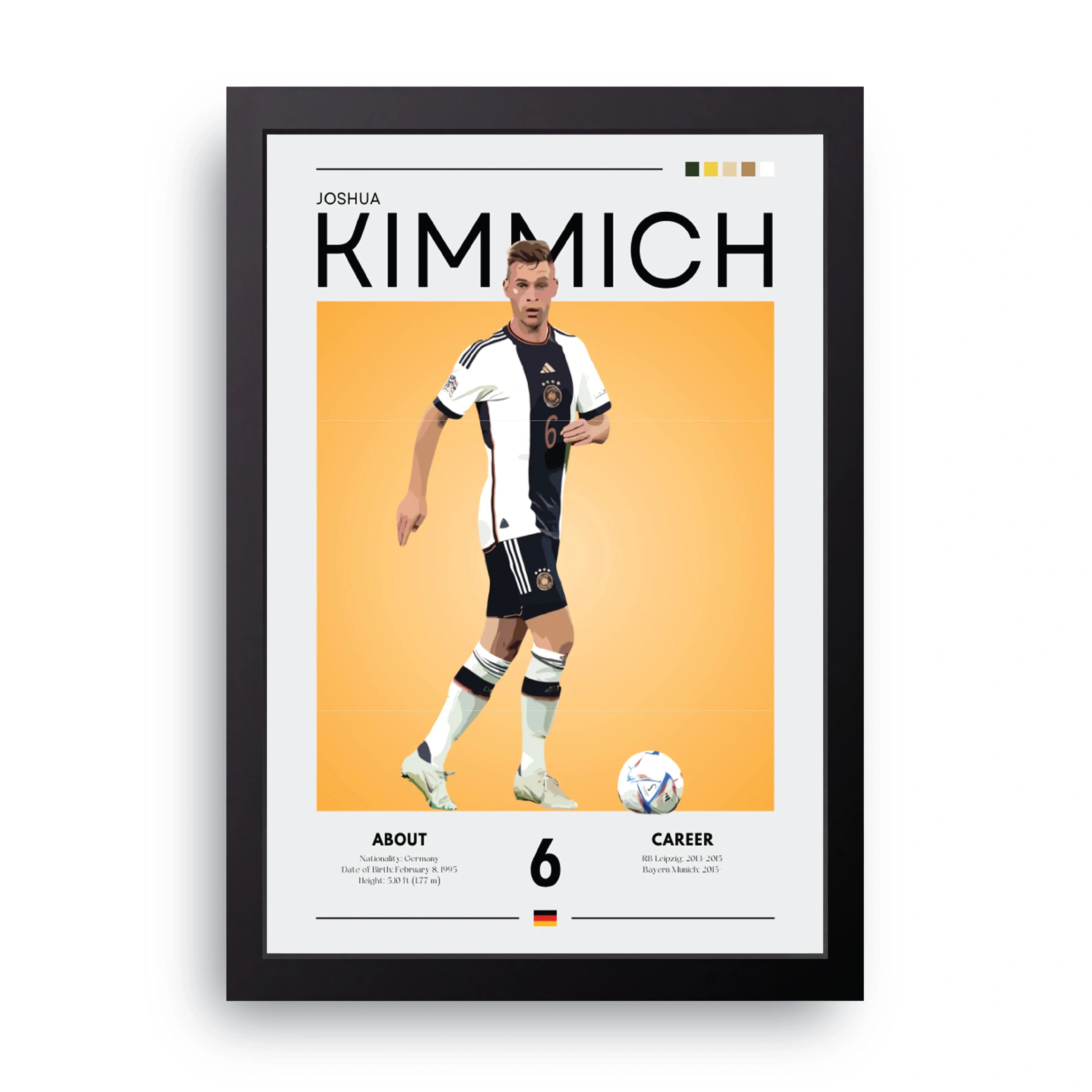 Joshua Kimmich framed wall art print — HIBR