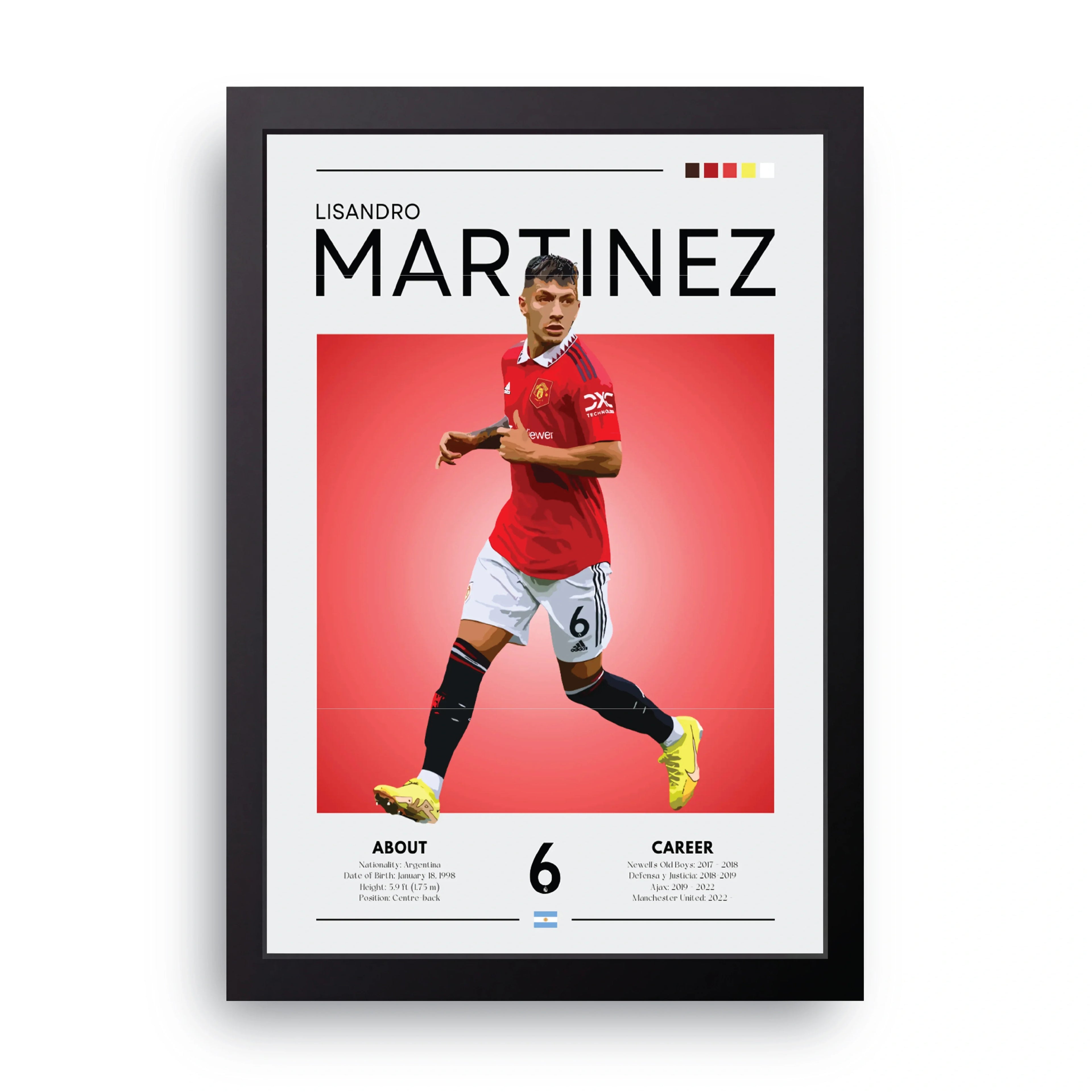 Lisandro Martinez framed wall art print — HIBR