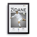 Zinedine Zidane framed wall art print — HIBR