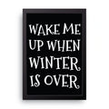 Wake Me Up framed wall art print — HIBR