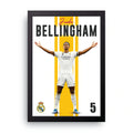 Jude Bellingham framed wall art print — HIBR