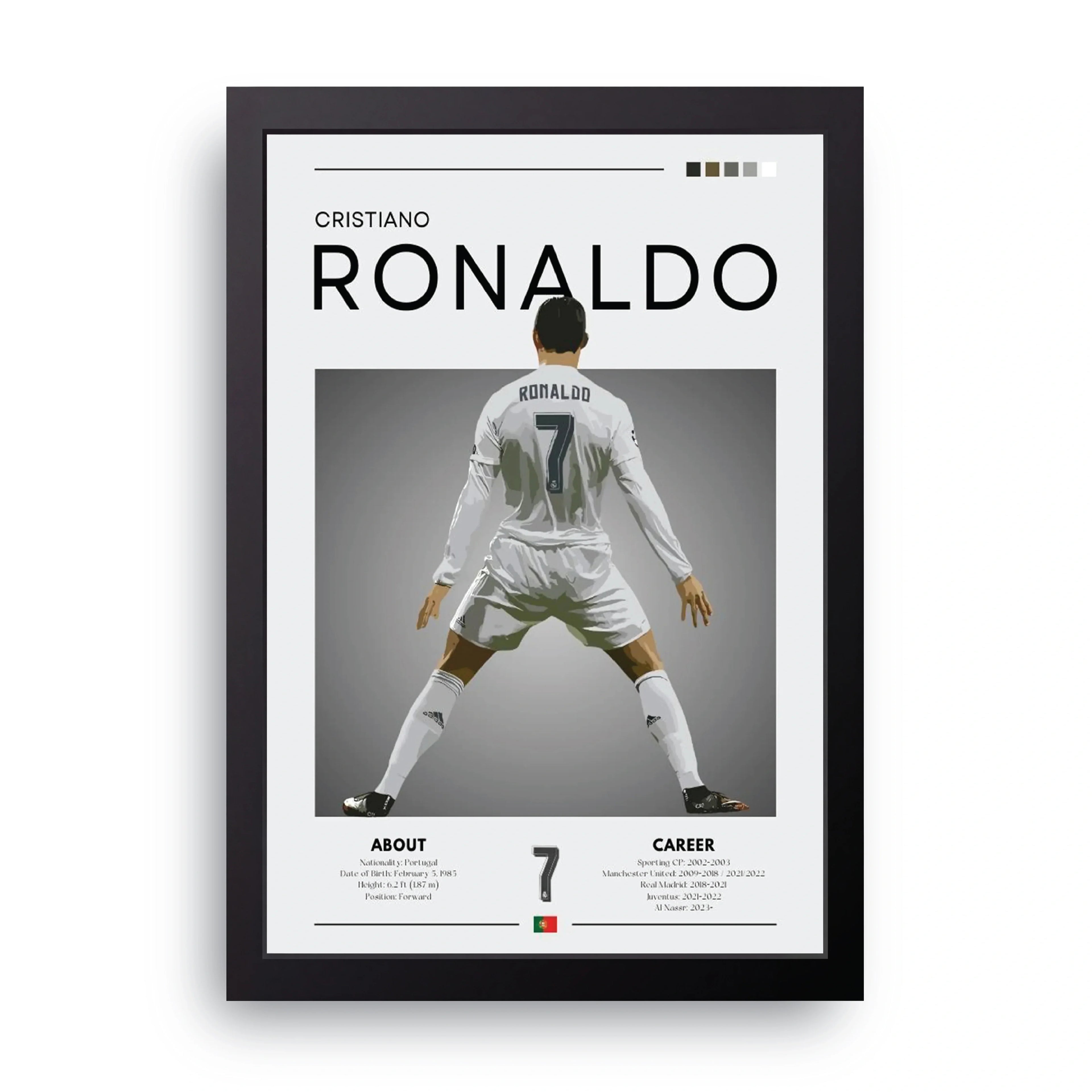 Cristiano Ronaldo framed wall art print — HIBR