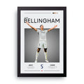 Bellingham Real Madrid framed wall art print — HIBR