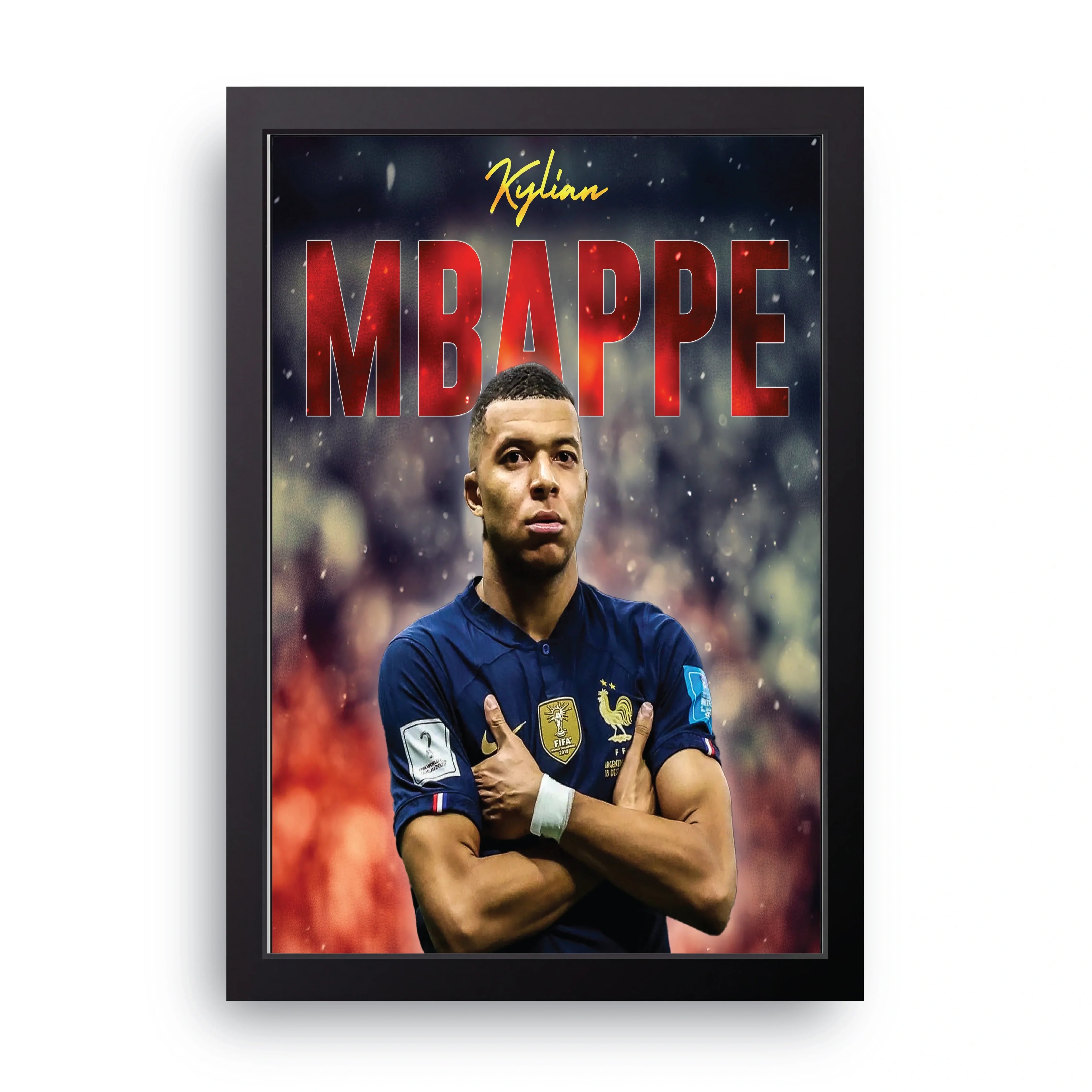 Mbappe France framed wall art print — HIBR