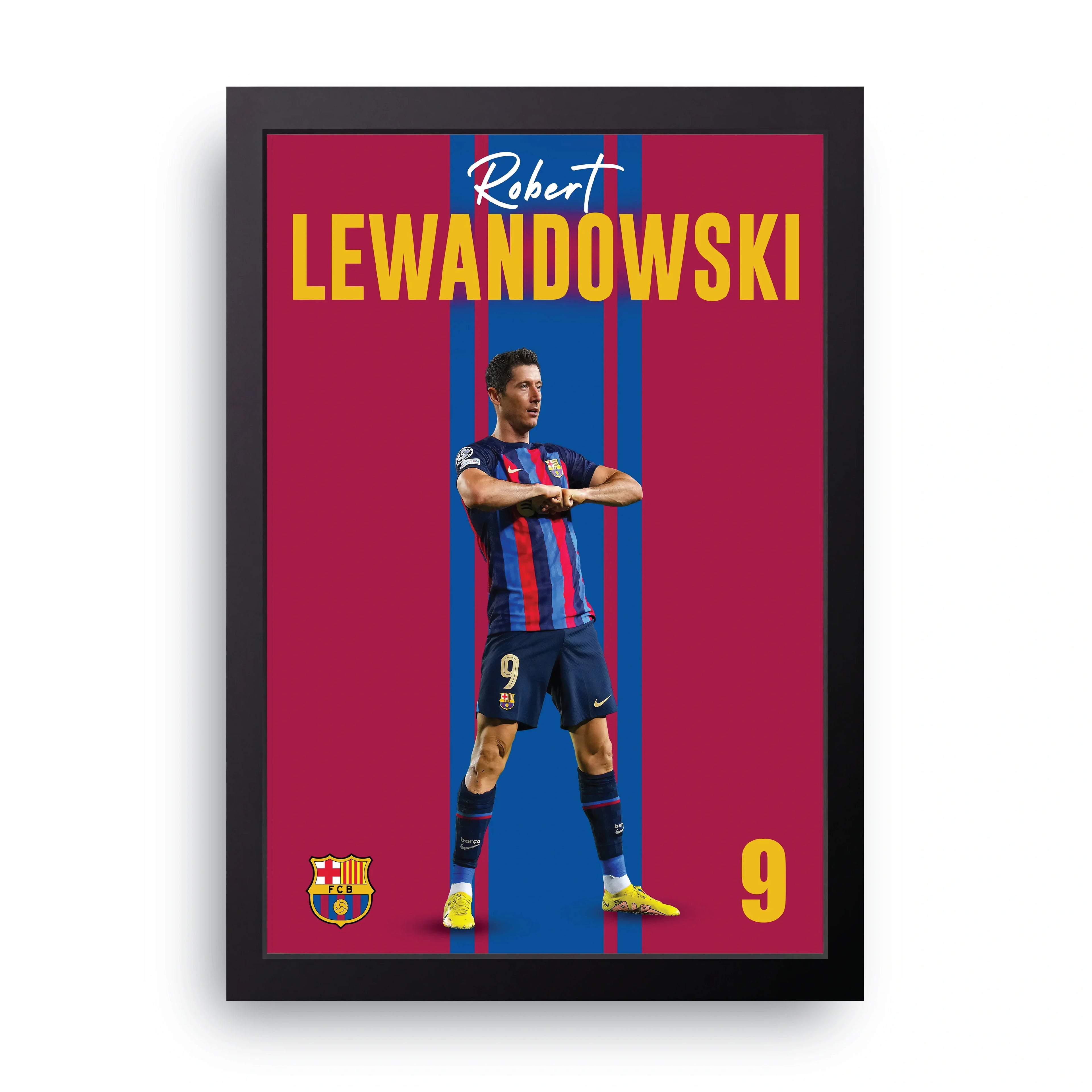 Robert Lewandowski framed wall art print — HIBR