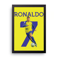 Ronaldo Al Nassr framed wall art print — HIBR