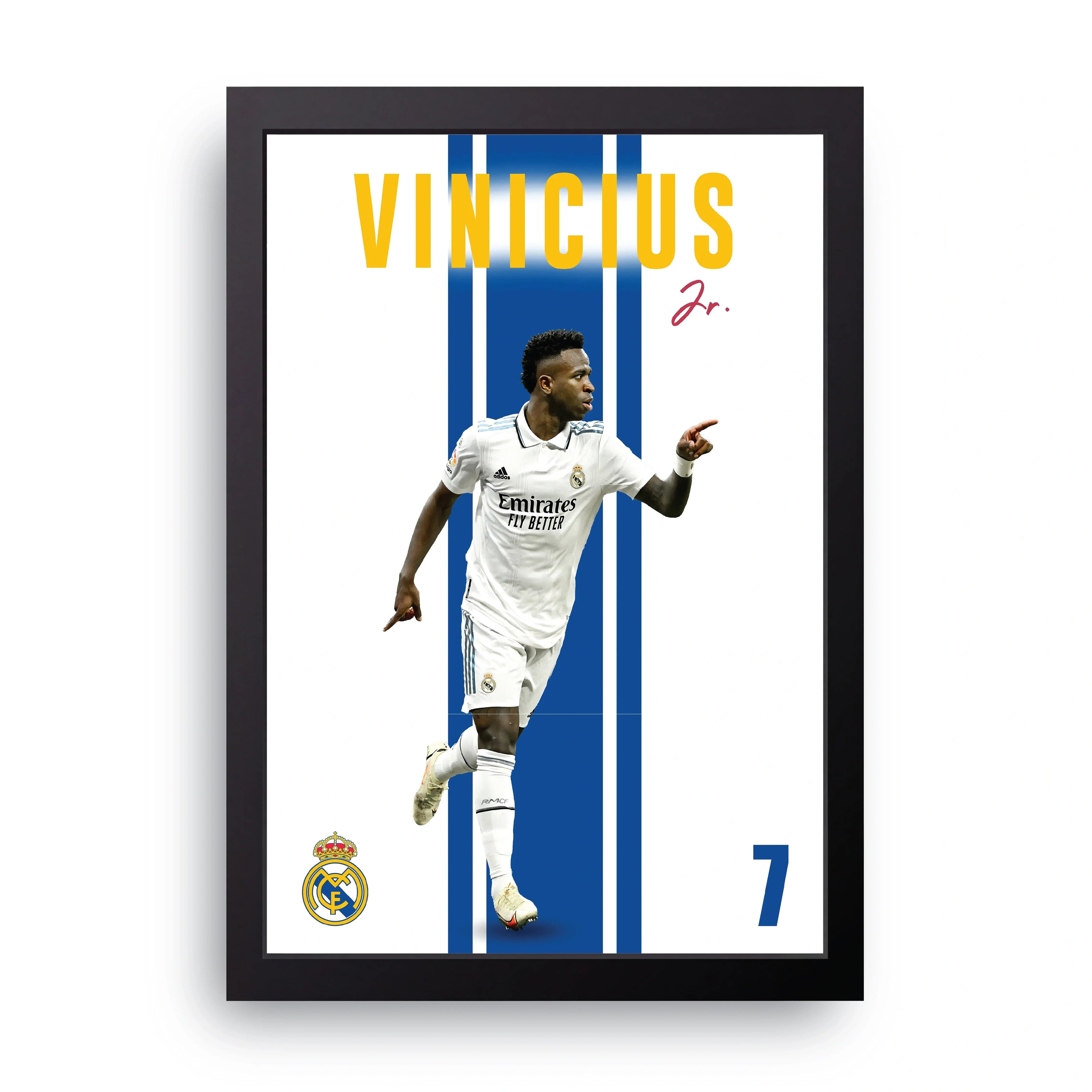 Vinicius Jr framed wall art print — HIBR