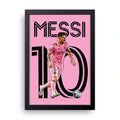 Messi Miami Portrait framed wall art print — HIBR
