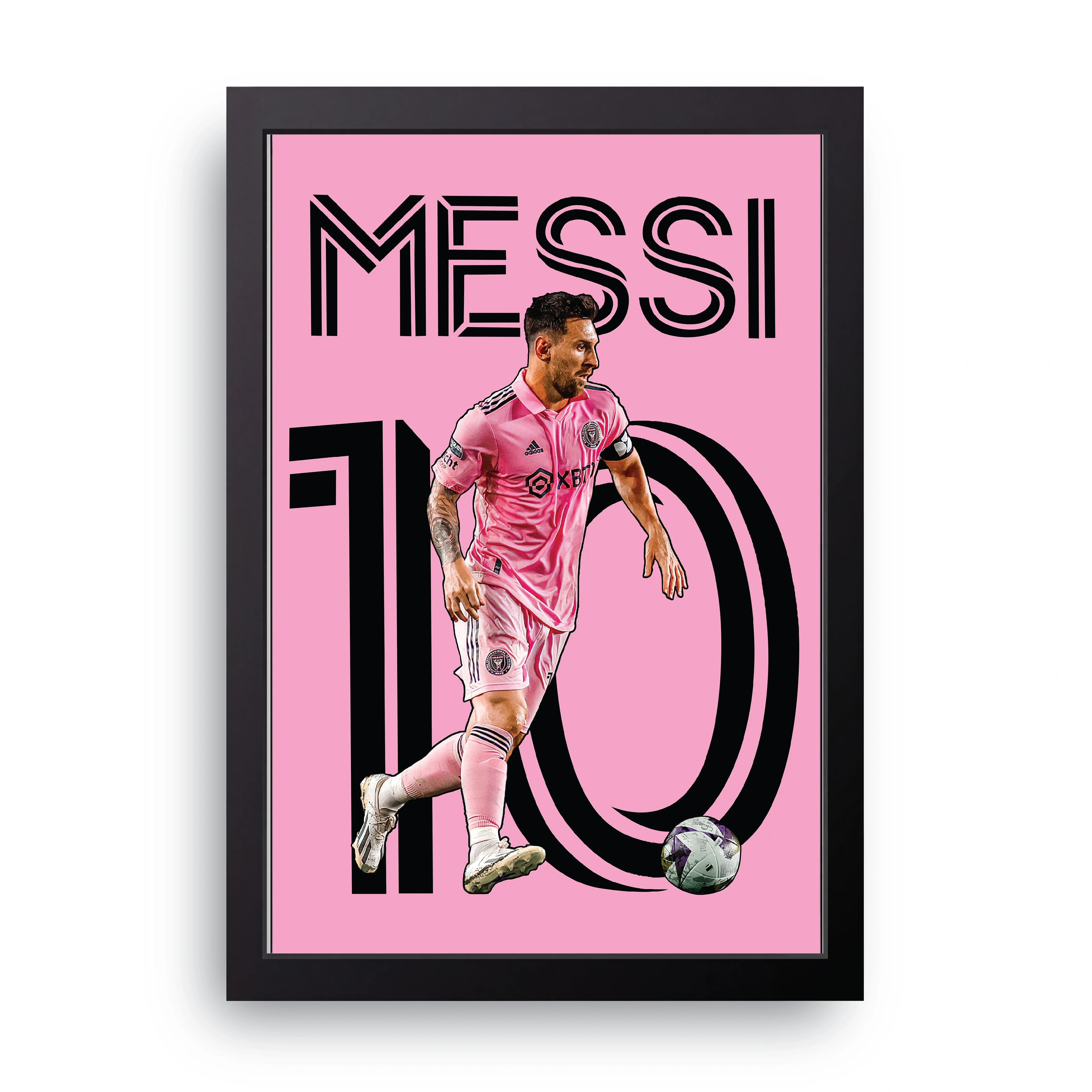 Messi Miami Portrait framed wall art print — HIBR