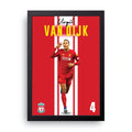 Van Dijk Salute framed wall art print — HIBR