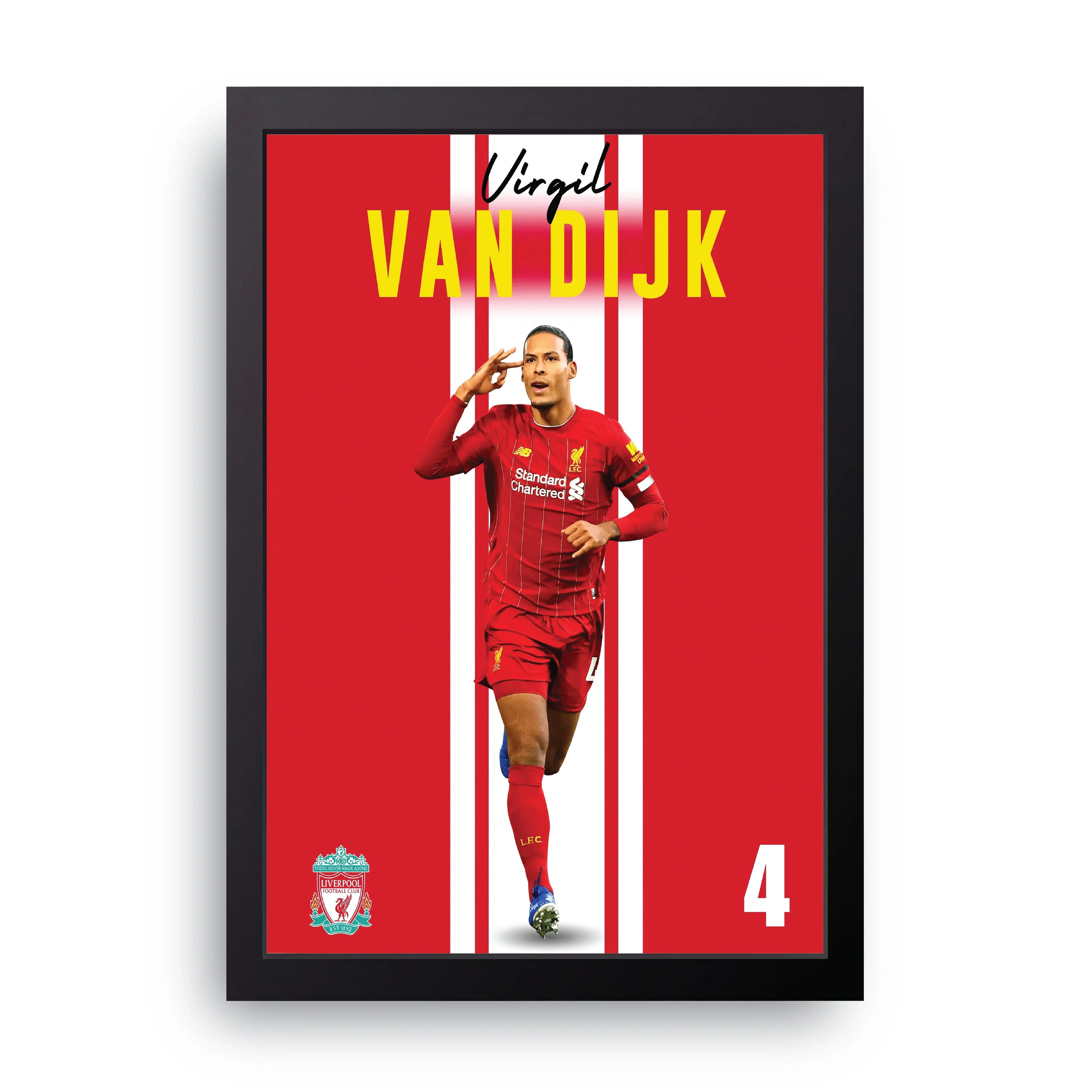 Van Dijk Salute framed wall art print — HIBR