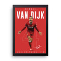 Van Dijk Liverpool framed wall art print — HIBR