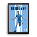 Kevin De Bruyne framed wall art print — HIBR