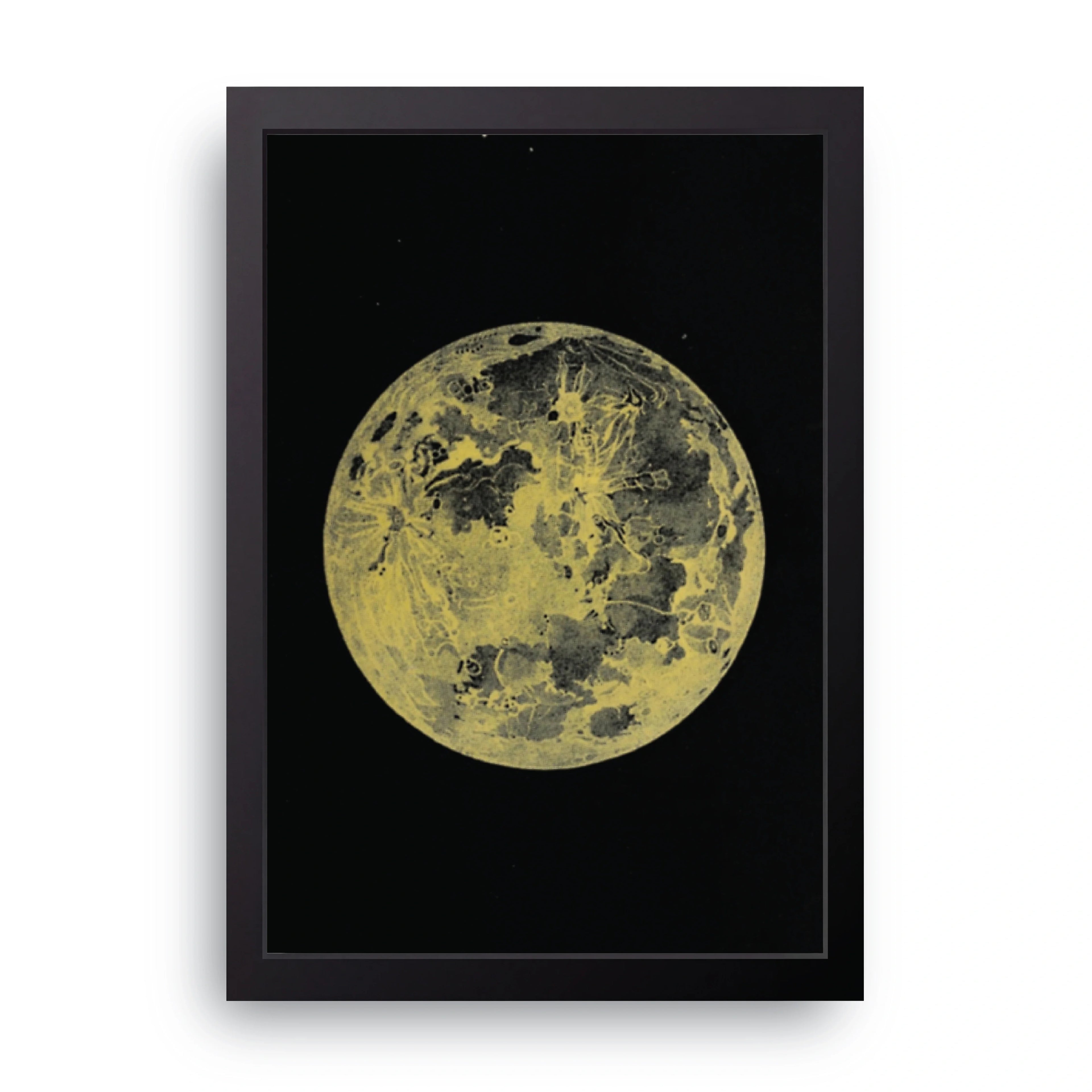 Golden Moon framed wall art print — HIBR