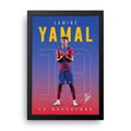 Lamine Yamal framed wall art print — HIBR