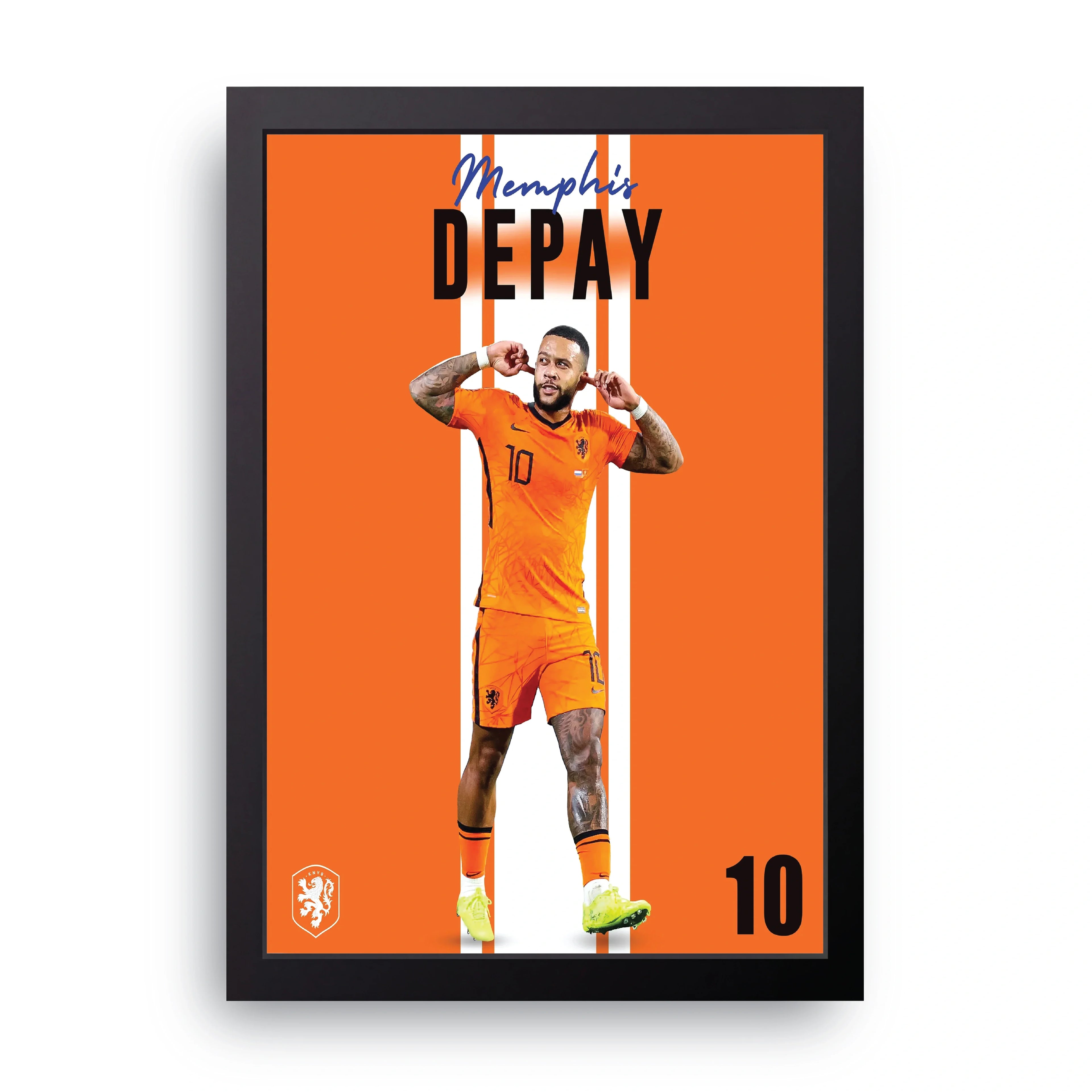 Memphis Depay framed wall art print — HIBR