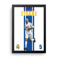 Zidane framed wall art print — HIBR