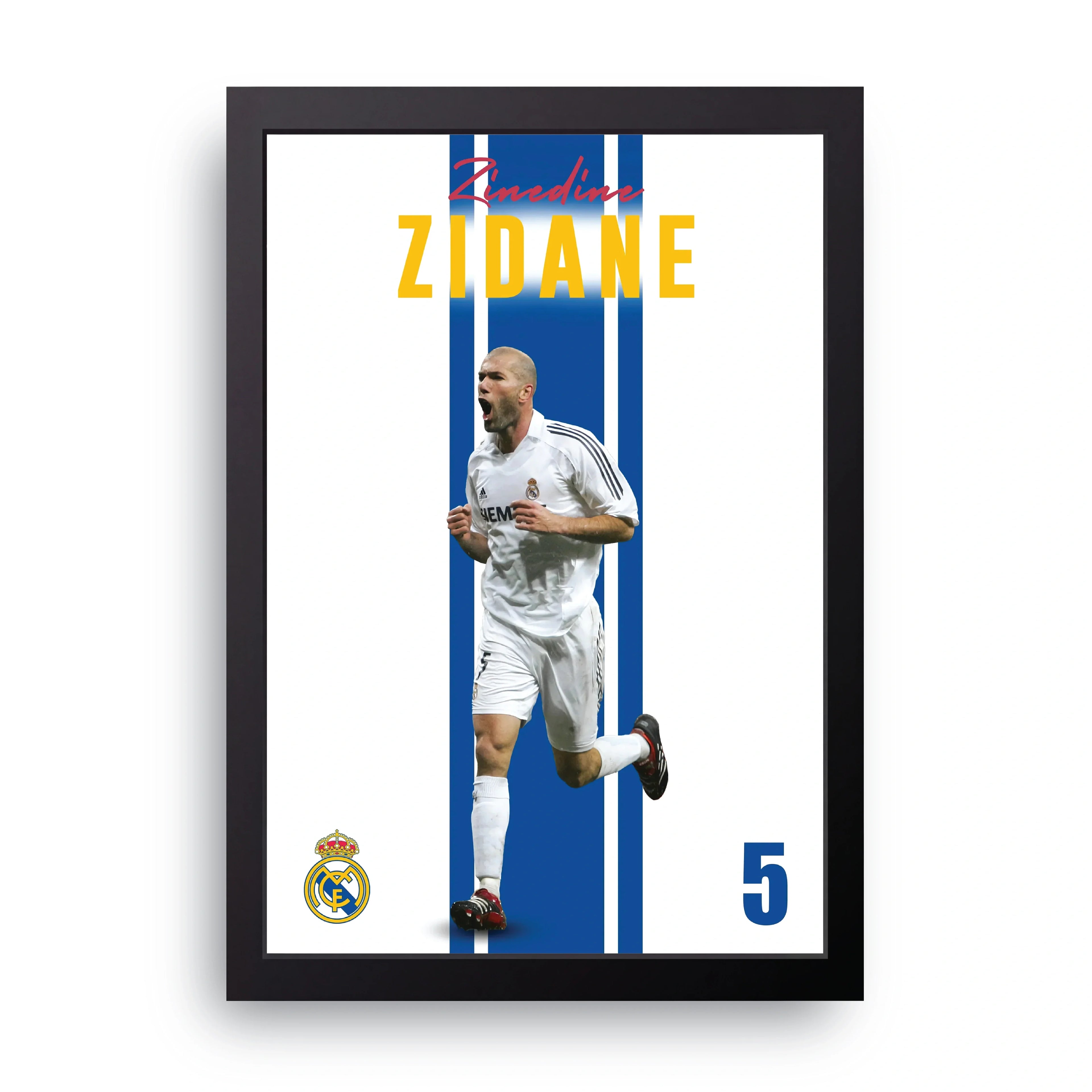 Zidane framed wall art print — HIBR
