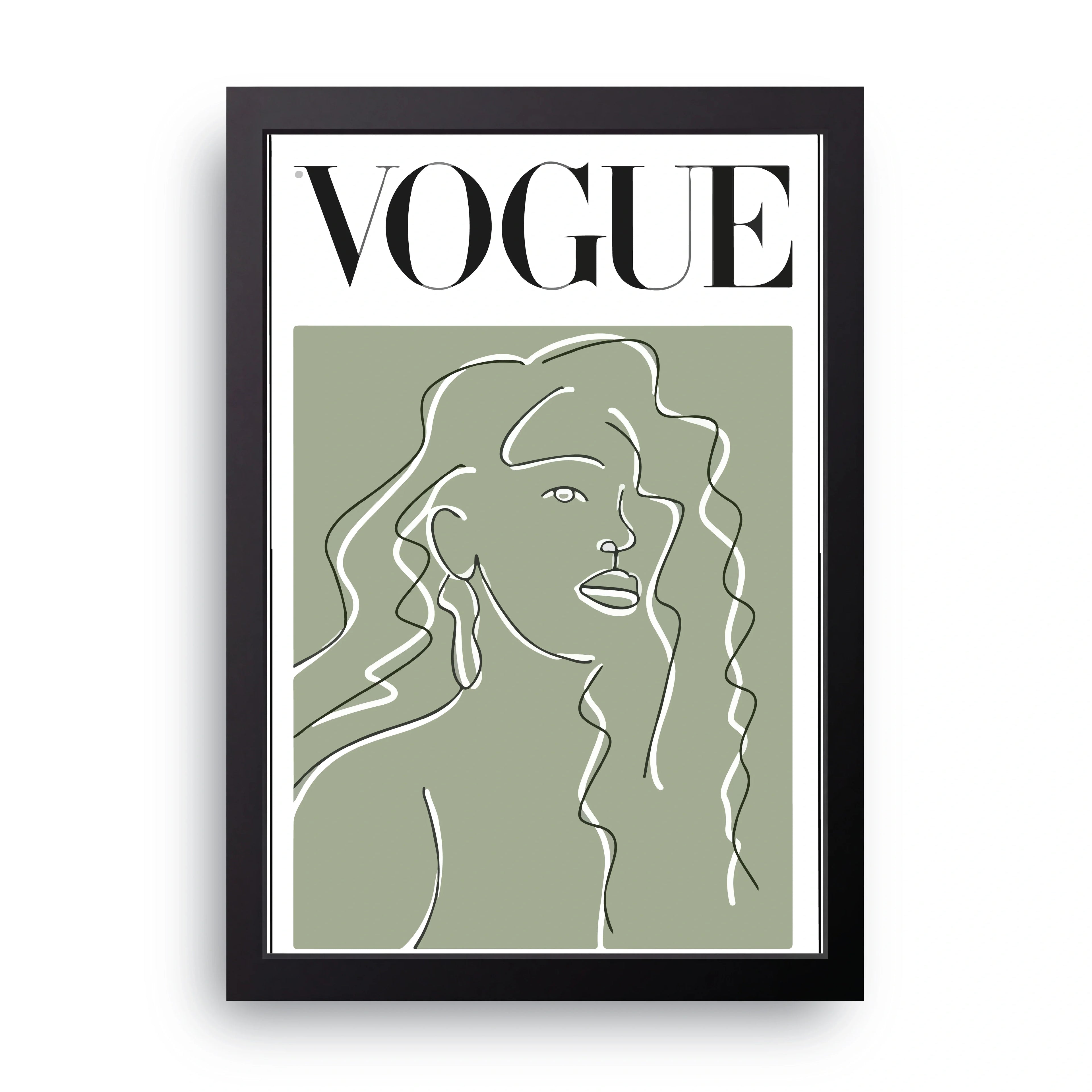 Vogue Woman framed wall art print — HIBR