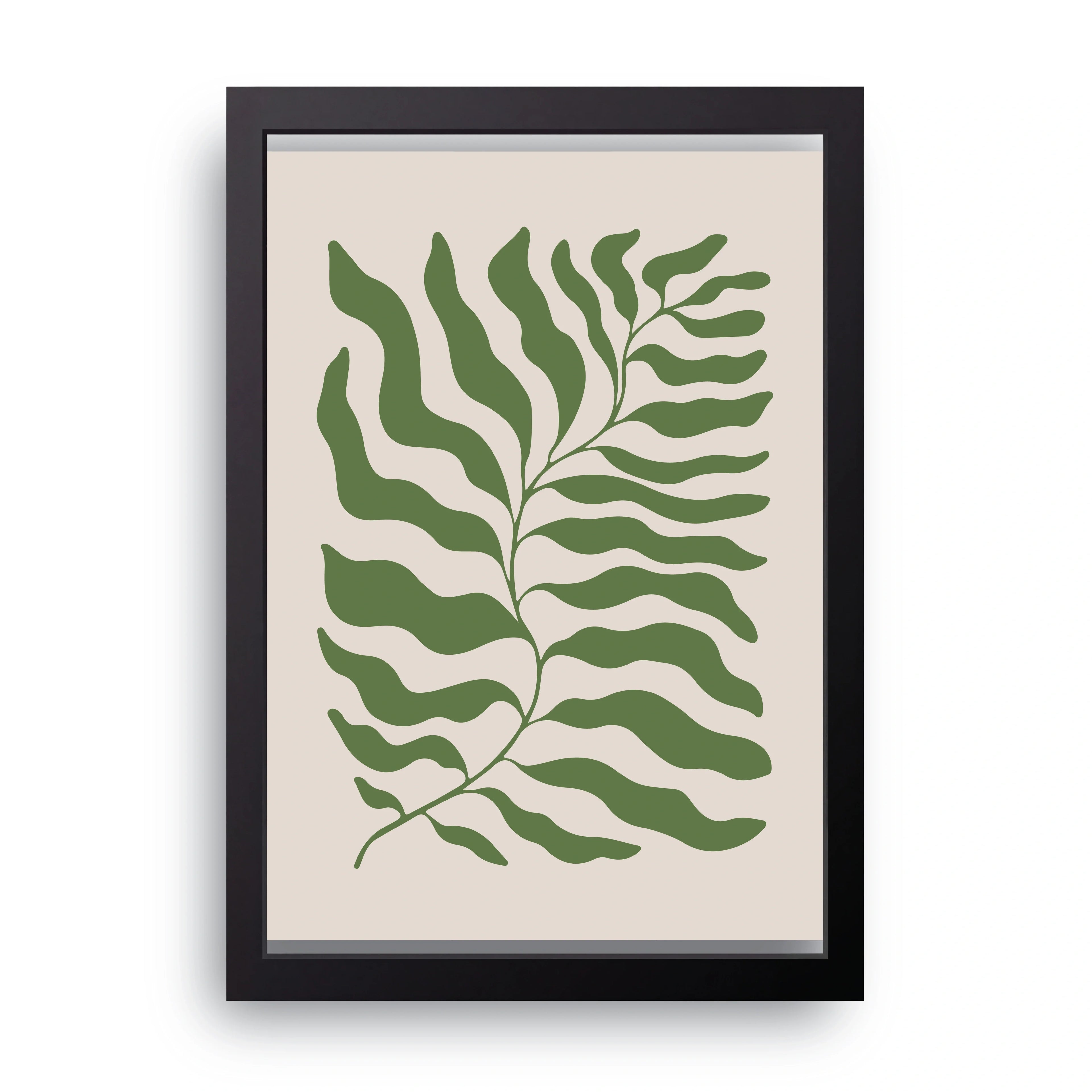 Fern Leaf framed wall art print — HIBR