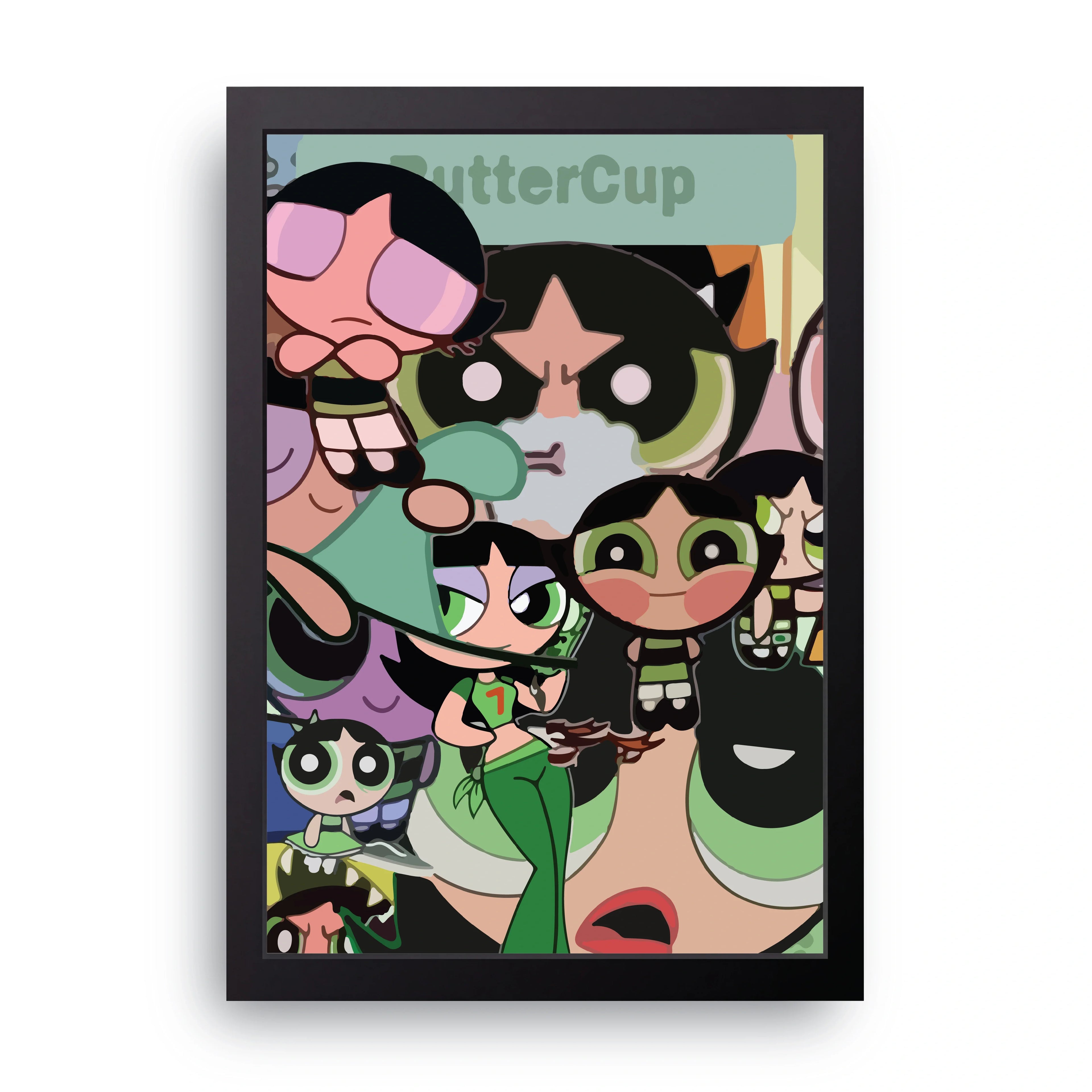 Powerpuff Girls 2 framed wall art print — HIBR