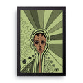 Radiant Portrait framed wall art print — HIBR
