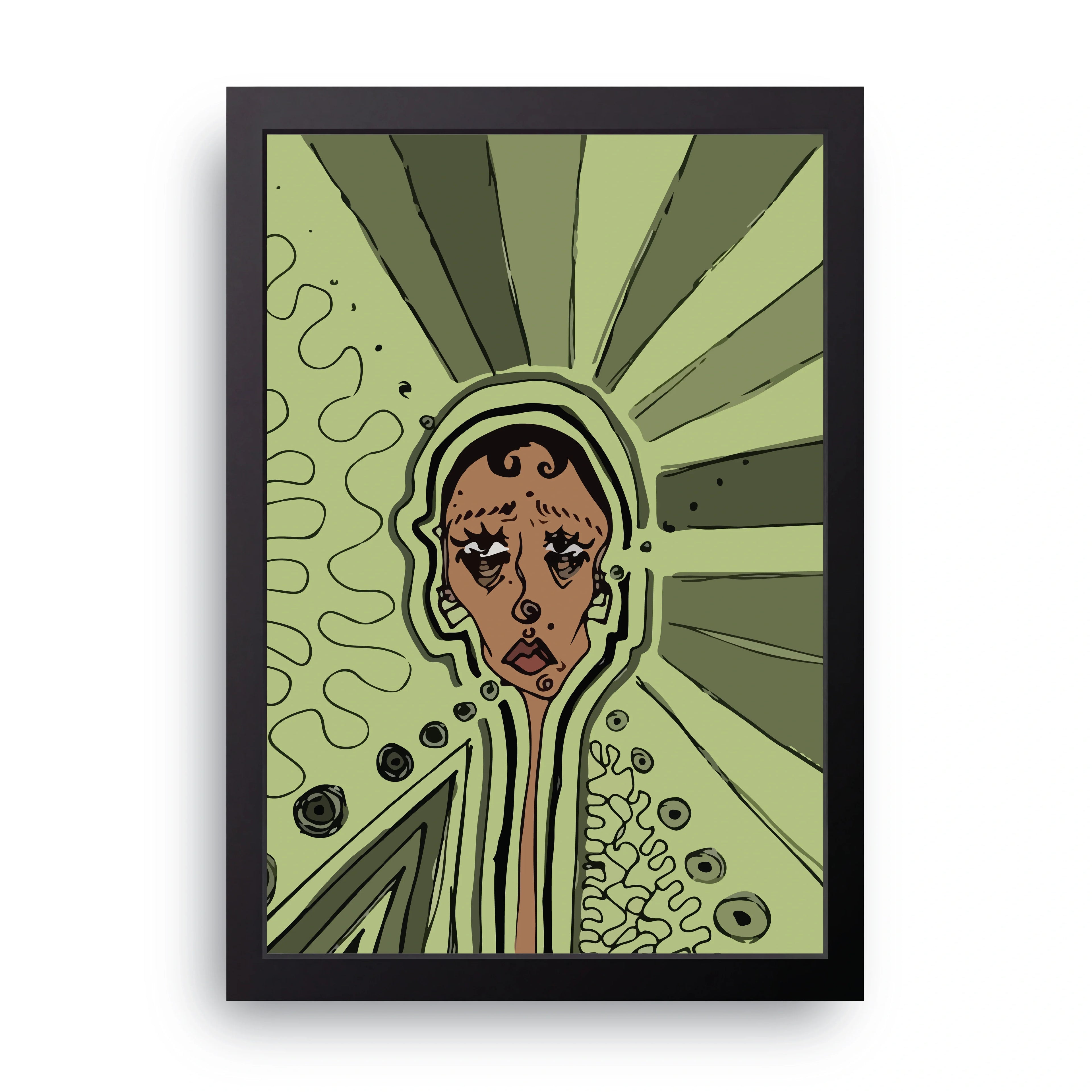 Radiant Portrait framed wall art print — HIBR