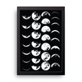 Moon Grid framed wall art print — HIBR