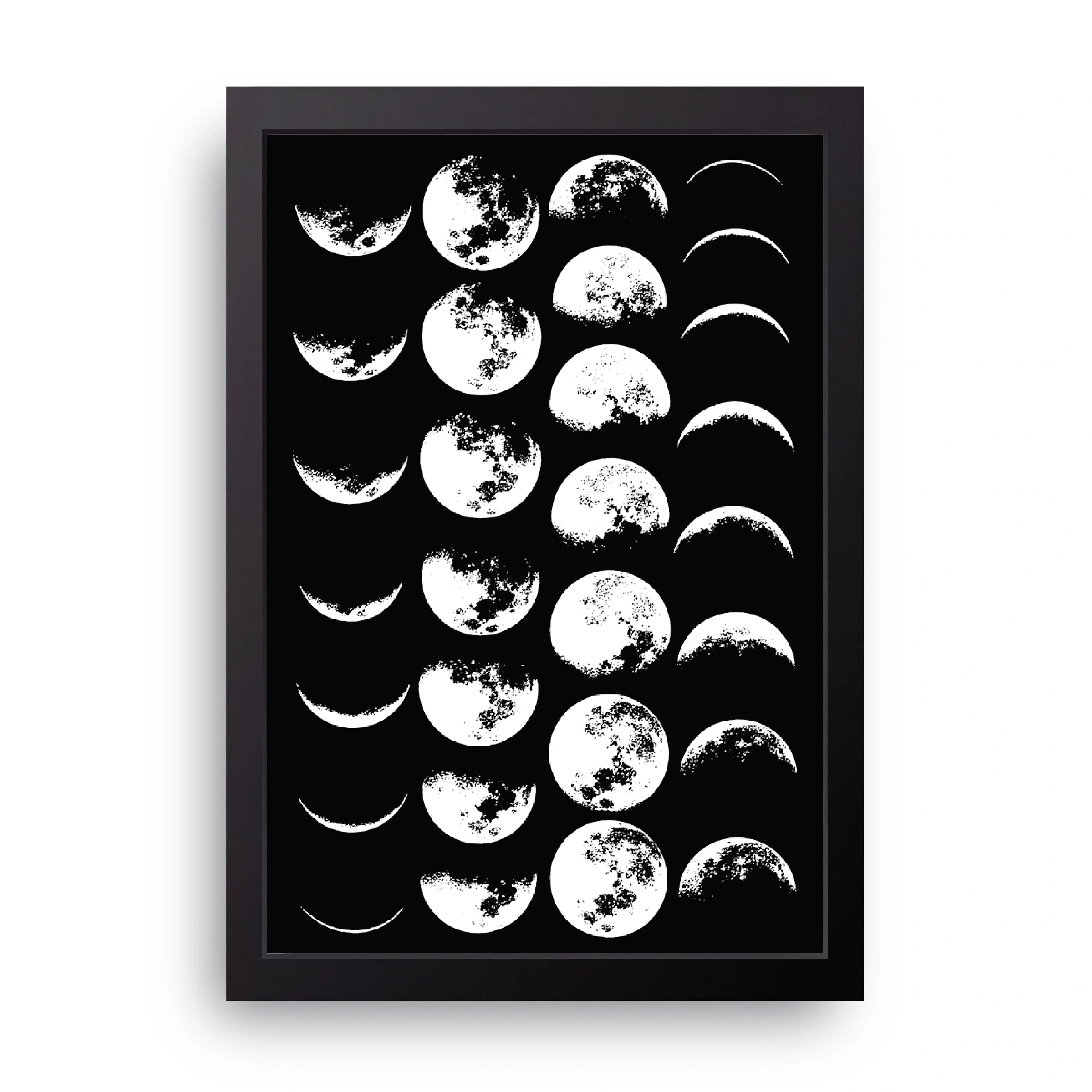Moon Grid framed wall art print — HIBR
