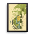 Save Mother Earth framed wall art print — HIBR