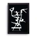 Gymnast Silhouettes framed wall art print — HIBR