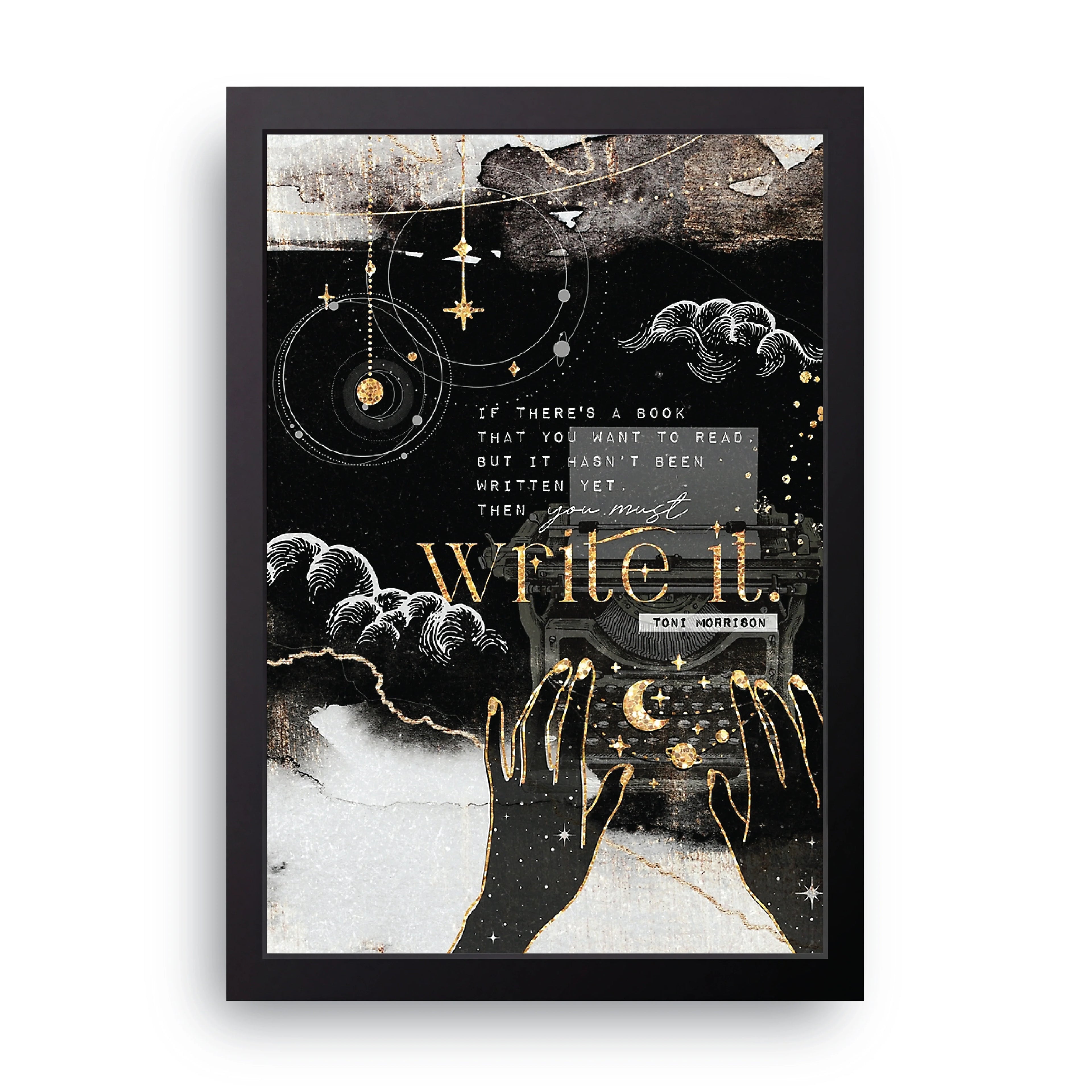 Write It framed wall art print — HIBR