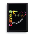 Live Love Play framed wall art print — HIBR