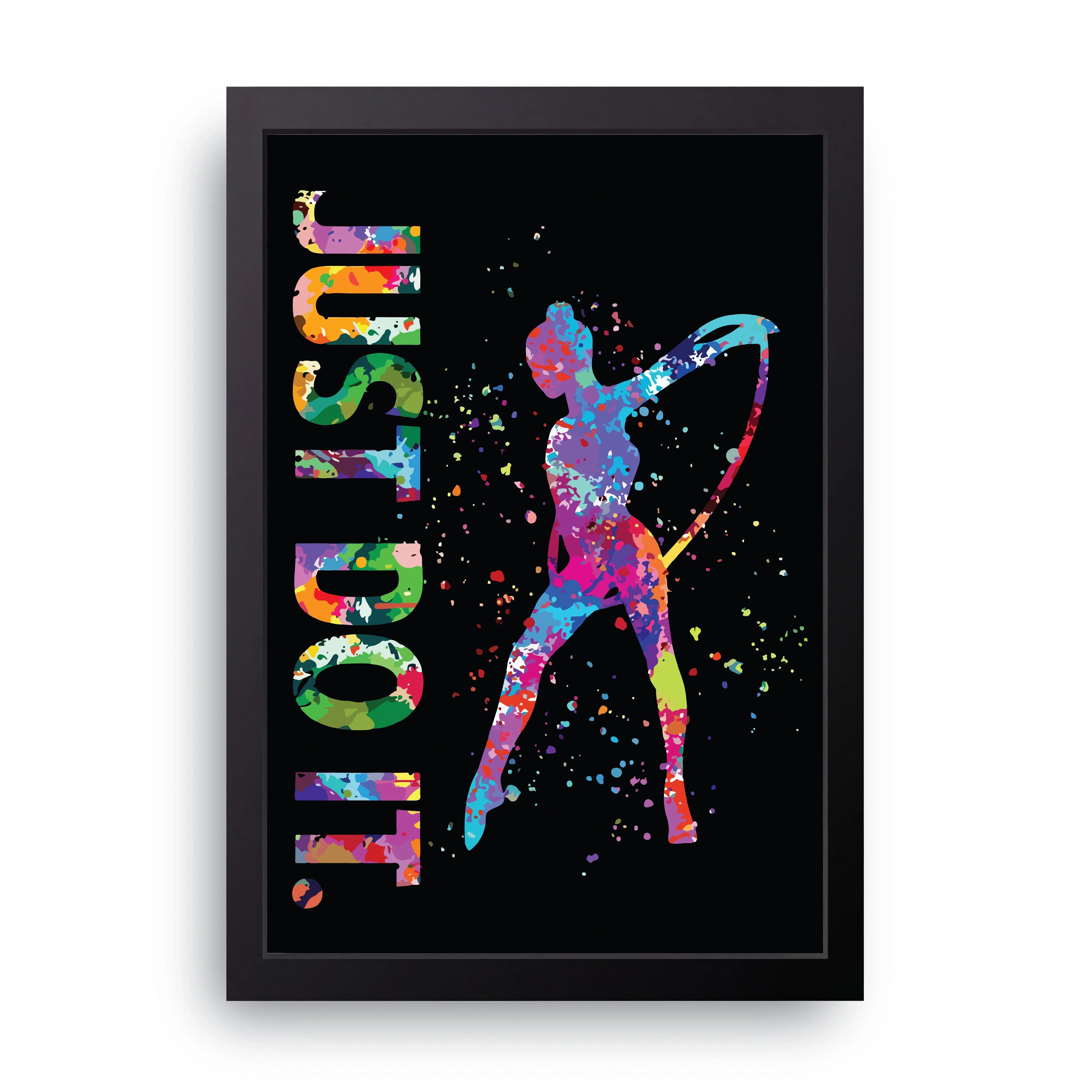 Just Do It Gymnast framed wall art print — HIBR