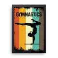 Retro Gymnastics framed wall art print — HIBR