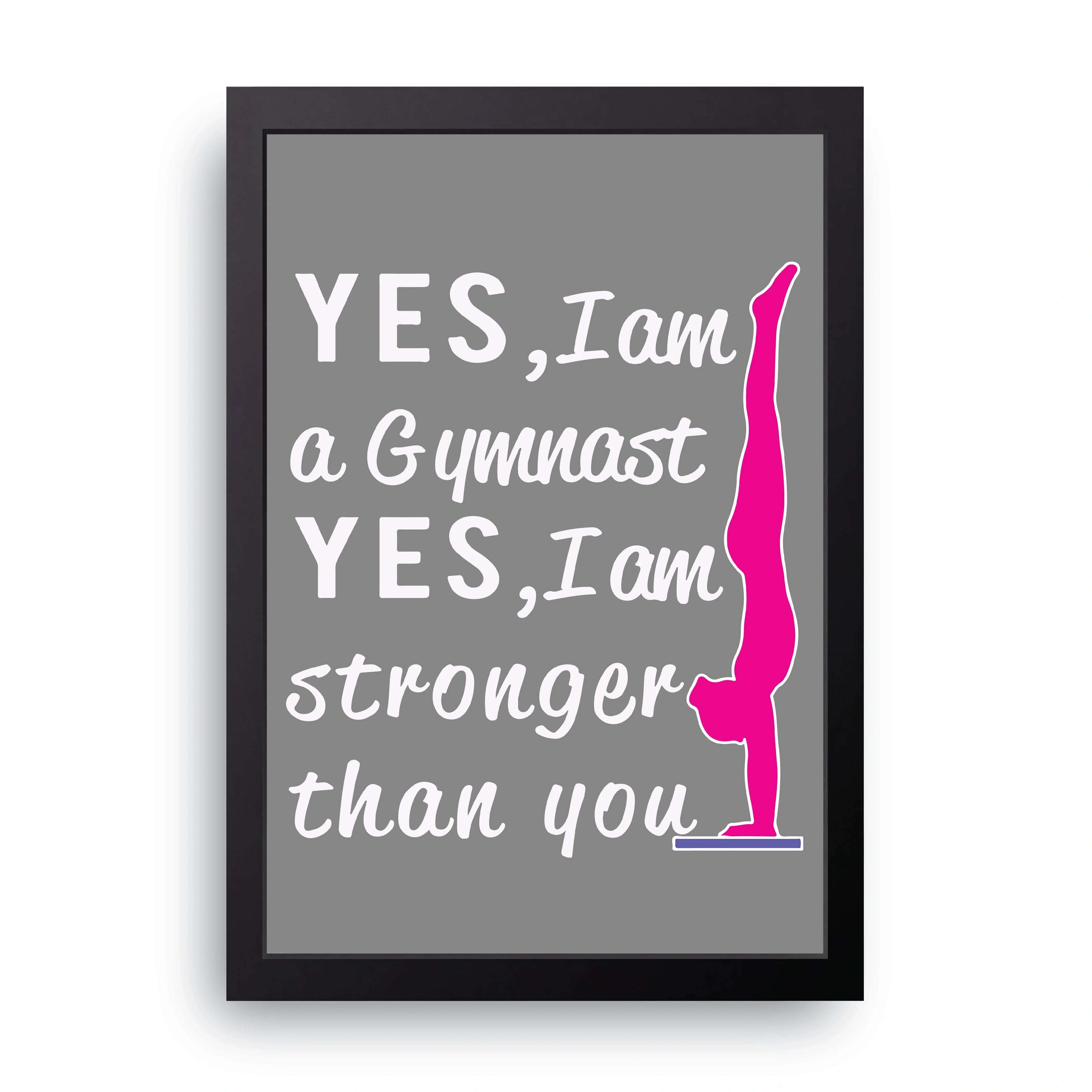 Stronger Than You framed wall art print — HIBR