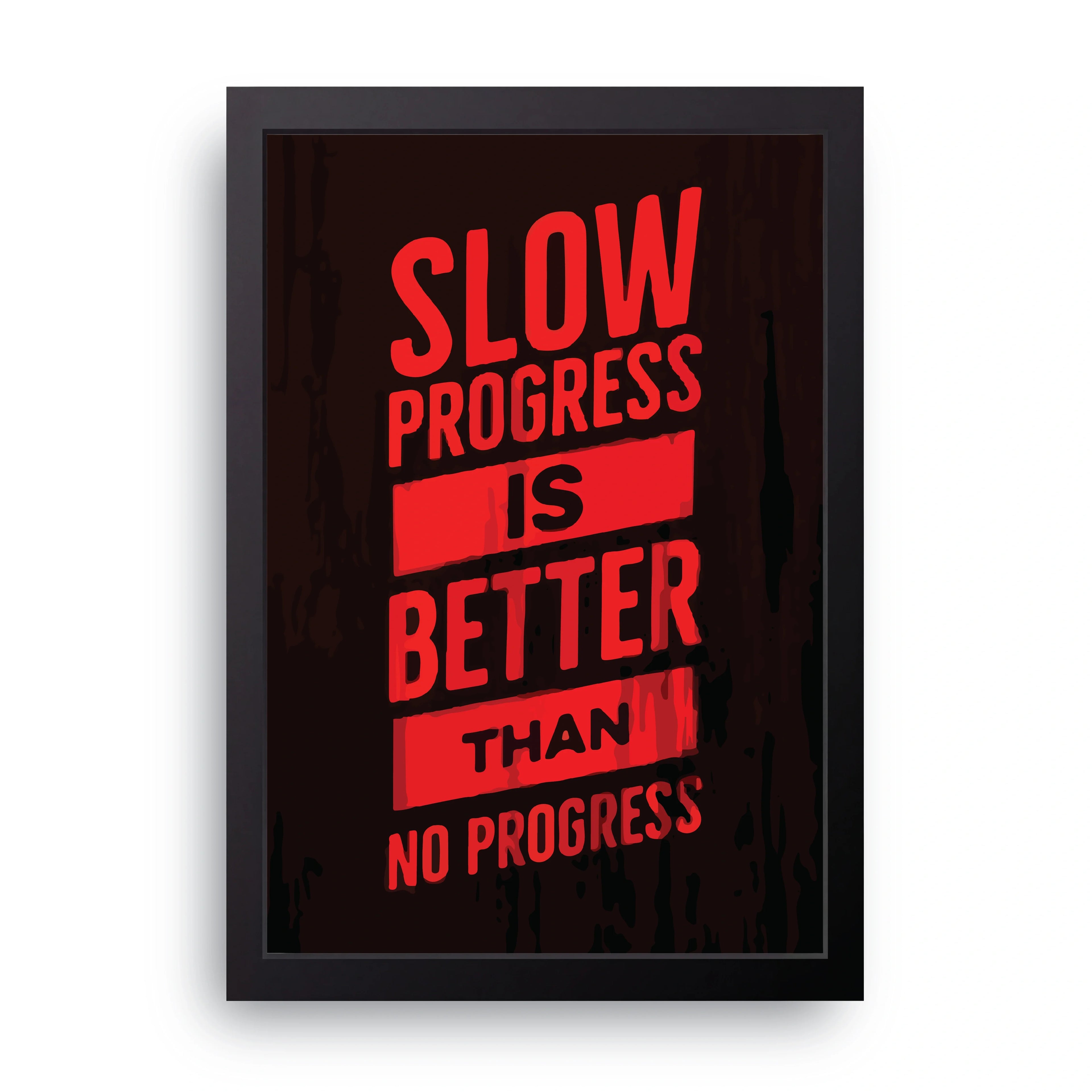 Slow Progress framed wall art print — HIBR