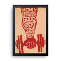 One More Rep framed wall art print — HIBR