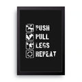 Push Pull Legs framed wall art print — HIBR