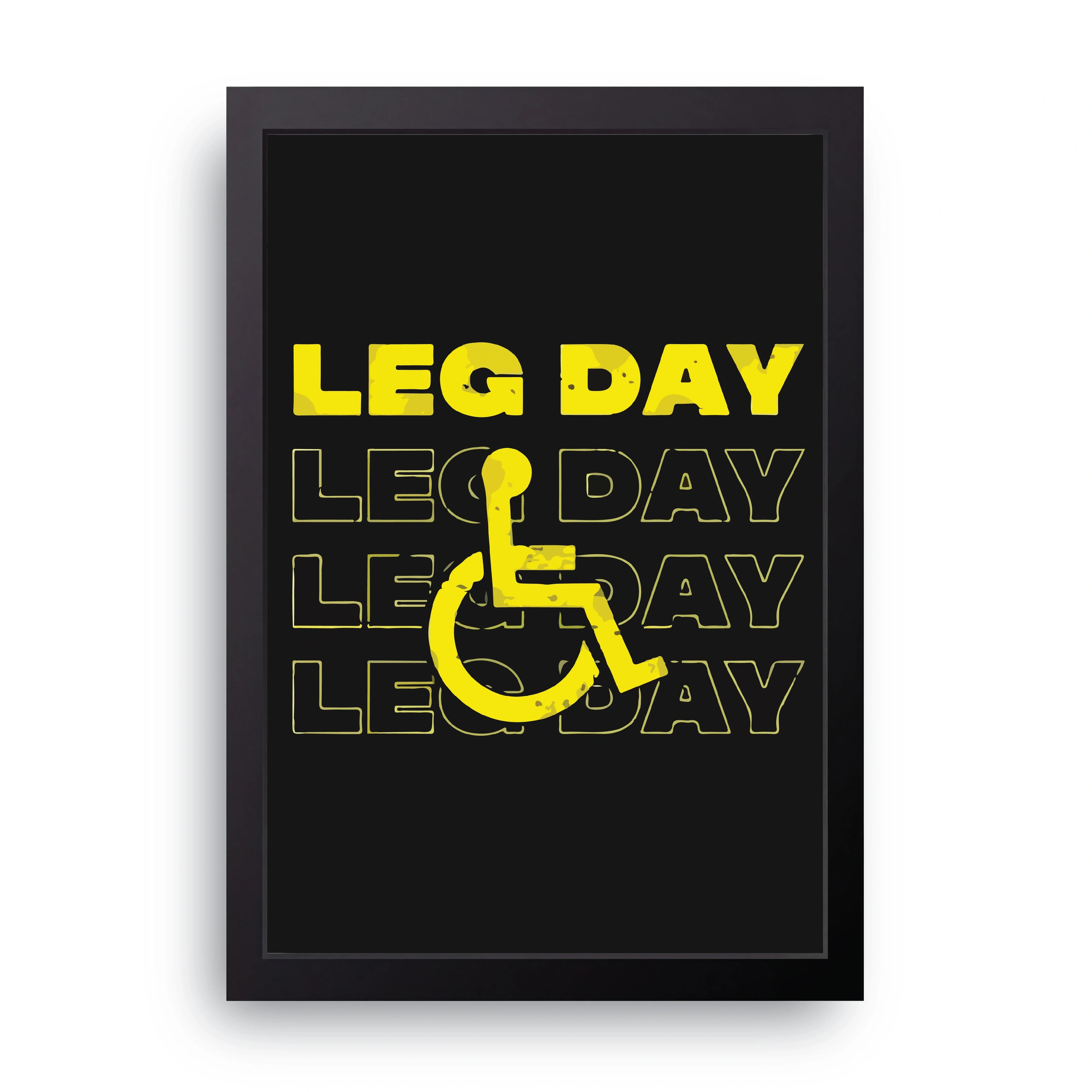 Leg Day framed wall art print — HIBR