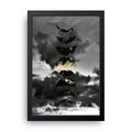 Golden Phases framed wall art print — HIBR